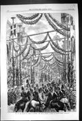 Old 1863 Visit Prince Wales Halifax Royal Cortege Passing Princess St Victorian