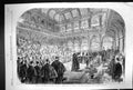 Antique Print 1863 Visit Prince Wales Halifax Presentation Address Townhall