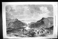 Antique Old Print 1864 Bradfield Reservoir Sheffield Gap Dale Dyke Embankment