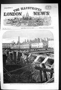 Old 1862 Bursting Fleet Ditch Destruction Metropolitan Railway Accide Victorian