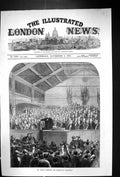 Old 1873 Mr. Bright Addressing Electors Birmingham England Parliament Victorian