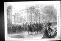 Antique Print 1866 King Queen Belgians Inspecting Volunteers Brussels Siers