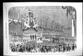 Original Old Antique Print 1862 Railway Stockholm Gottenburg King Train Siers