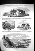 Old 1852 Tunbridge Wells Hastings Railway Battle Station Wadhurst Etc Victorian