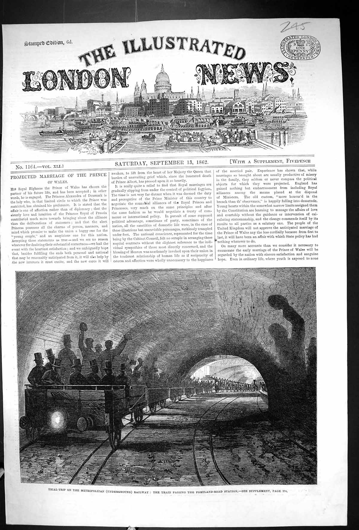 Old 1862 Trial-Trip Metropolitan Underground Railway Train Portland S Victorian