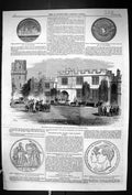 Old 1858 Queen Birmingham Warwick Castle Medal Aston Park King Portug Victorian