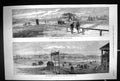 Original Old Antique Print 1873 Horse Racecourse Bristol Grand Stand Sport 19th
