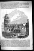 Antique Print 1860 Exterior Architecture Church St. Mary Redcliffe Bristol 19th