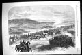 Old Print 1867 War Volunteer Review Wiltshire Downs Salisbury England Si 19th