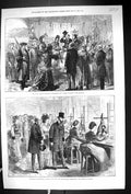 Old 1874 Prince Wales Gillott Pen Manufactory Birmingham Ribbon Bouqu Victorian
