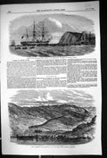 Old 1855 Funeral Admiral Boxer Jason Ship Balaclava Harbour Cossack B Victorian