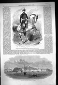 Old 1860 General Prim Spanish Army Morocco Carthagena Spain Ships Boa Victorian