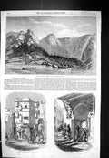 Antique Print 1858 Barren Island Bay Bengal Fountain Algiers Moorish Africa