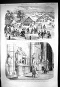 Old 1862 View Agricultural Show Battersea Earl Canning Westminster Ab Victorian