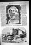 Antique Print 1858 Algeria Africa Fountain Court Barracks Janissaries Wall 19th