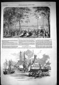 Old 1849 Battery New York America Ships Reception Remains Charles Alb Victorian