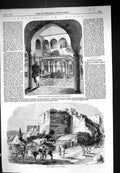 Antique Print 1858 Fountain Court Barracks Janssaries Algeria War Algiers A