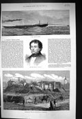 Old 1875 Lord St. Leonards Torpedo Launch Boat Demolition Fortificati Victorian