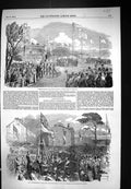 Old 1853 Lisbon Railway Queen Portugal Lord Londesborough Hull Philos Victorian