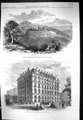 Old 1861 Brolio Ricasoli Family London Bridge Railway Terminus Hotel Victorian