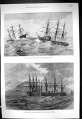 Old 1873 Ship H.M.S. Immortalite Margaret Pollock Sea Northumberland Victorian