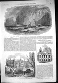 Old 1853 Elm Tree Torn Hurricane Magdalen College Neptune Ship Steame Victorian