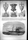 Old 1853 Explosion Times Steamer Ship Dublin Ascot Race Plate Emperor Victorian
