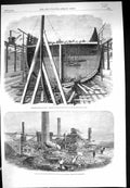 Old 1862 Iron-Clad Ships Framing Majesty'S Stem-Frigate Achilles Mull Victorian