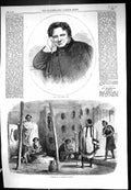 Antique Print 1868 Thomas Landseer Interior Abyssinian Home Natives Africa 19th