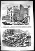 Old 1862 Fall Houses Amherst Road Hackney View Prince Consort Model F Victorian