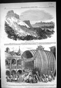 Old 1853 Cliff Fall Dover Inauguration Monster Wine Tun Dieppe France Victorian