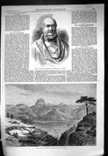 Old 1868 Bust Marquis Salisbury War Abyssinia British Army Camp Attal Victorian