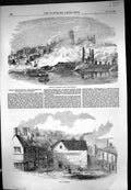 Old 1854 Remains Explosion Gateshead Newcastle Ruins Buildings Street Victorian