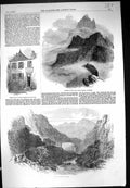 Old 1854 House Pau Bernadotte Summit Pic Du Midi D'Osseau Pyrenees Mo Victorian