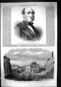 Old 1866 Michel Chevalier French Economist London Railway Smithfield Victorian