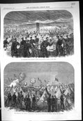 Old 1866 Wimbeldon Rifle Meeting Dinner Belgian Camp Illuminations Sp Victorian