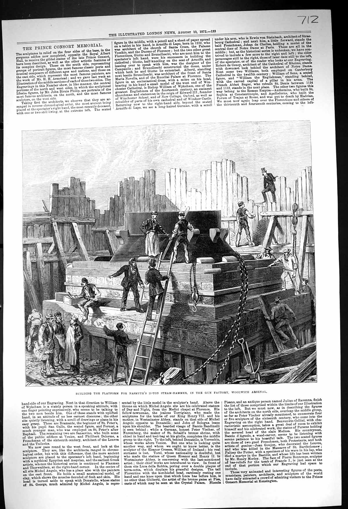Old 1872 Building Platform Nasmyth Steam-Hammer Gun Factory Woolwich Victorian