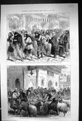 Old 1877 Recruits Salonica Constantinople Buying Sheep Koorban Bairam Victorian
