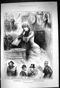 Old 1882 Valentines Day Dr. Thwackem Quiverful Joke Lady Romance Post Victorian
