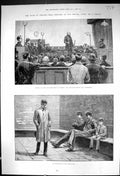 Old 1882 Ireland Seizure Arms Ammunition Dublin Prisoner Police Cell Victorian