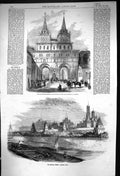 Old 1856 Gate Resurrection Picture Virgin Mother Moscow Kremlin Russi Victorian