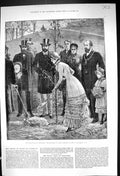 Old 1882 Royal Visit Leicester Princess Wales Planting Oak Tree Abbey Victorian