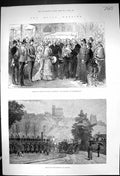 Old 1882 Royal Wedding Princess Helen England Queenborough Windsor Ca Victorian