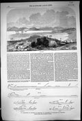 Old 1852 View Portobello Proposed Routes Isthmus Panama Nicaragua Chi Victorian