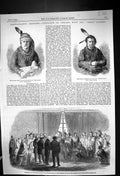 Old 1858 Indians Pawnee Chief Scalla-La-Na-Sharo Pottowattamies Ponca Victorian