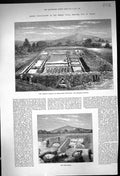 Old 1881 Archaeology Roman Villa Isle Wight Well-House Hypocaust Basi Victorian