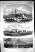 Old 1862 Ship Gorgon Zambesi Brig Hetty Ellen Livingstone Nyassa Moza Victorian