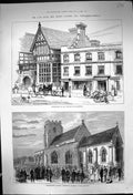 Old 1884 Henry Fawcett Postmaster General Salisbury Trumpington Churc Victorian