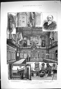 Old 1884 London City Guilds Haberdashers Company Truscott State-Barge Victorian