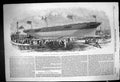 Original Old Antique Print 1853 Launch Himalaya Screw Steam Ship Blackwall 19th